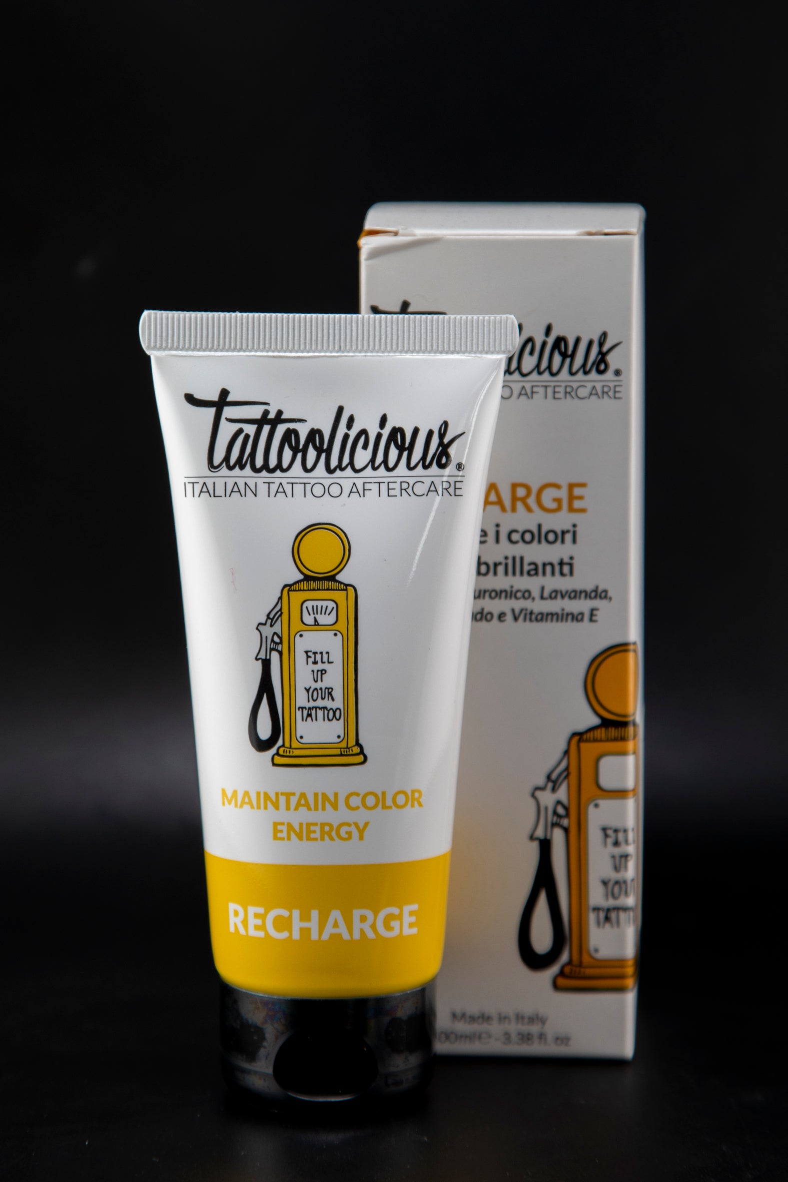 TATTOOLICIOUS RECHARGE 100ML CREMA DI MANTENIMENTO COLORI E NERO PER IL TATUAGGIO