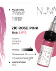 Nuva Colors - 210 Rose Pink - 15ml (Reach Compliant)